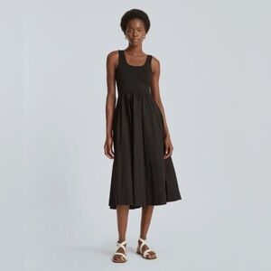 Everlane Black Midi Tank Dress